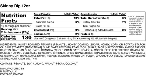 Skinny Dip Peanut Butter 12oz